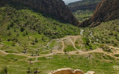 روستای گناوه لری، نقطه تلاقی کوه و دشت