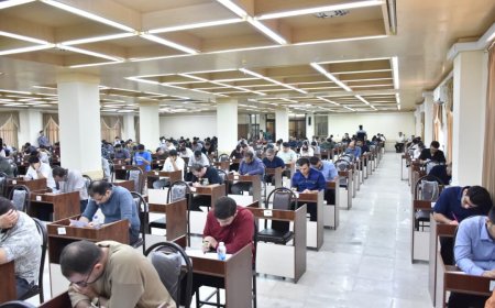 سیزدهمین آزمون فراگیر دستگاه‌های اجرایی در بوشهر با حضور نزدیک به ۲ هزار داوطلب برگزار شد