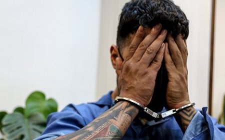 دستبند پلیس آگاهی هرمزگان بر دستان قاتل متواری