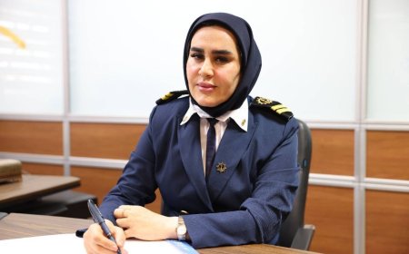 اولین بانوی دریانورد خوزستان گواهی‌نامه افسری دریافت کرد