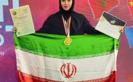 کسب مدال نقره دختر نخبه بوشهری در مسابقات جهانی تکنوفست ۲۰۲۵ استانبول