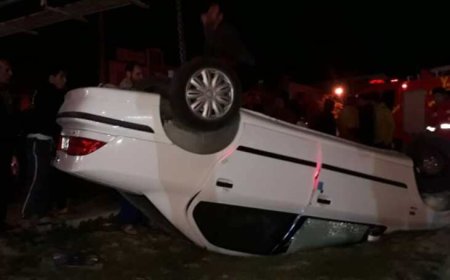 فیلم/واژگونی خودروی سمنددر زیر گذرگچساران