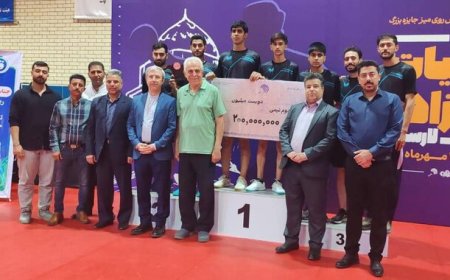 نماینده شیراز قهرمان رقابت‌های تنیس روی میز جایزه بزرگ کشور شد