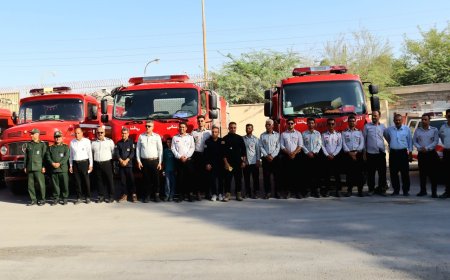 آتش‌نشانان بندر دیر تجلیل شدند