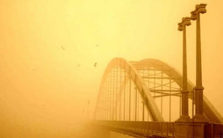 شاخص آلودگی هوای اهواز در وضعیت قرمز