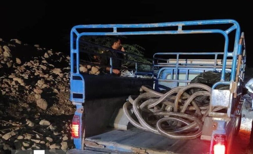 دستگیری سارقان سوخت از شاه‌لوله نفت در فین بندرعباس