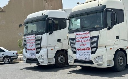 رانندگی خطرناک نوجوان ۱۴ ساله با کامیون تریلی در هرمزگان متوقف شد