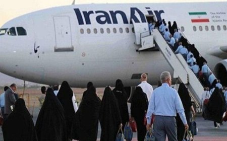 اعزام دومین گروه زائران حج عمره ۱۴۰۴ از فرودگاه بوشهر