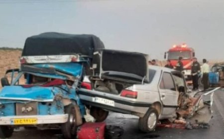 ۳ فوتی و ۱۰ مصدوم در حادثه واژگونی خودرو در جاده جهرم به لار