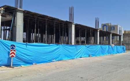 پیشرفت ۲۵ درصدی ساخت کتابخانه شهر بهمن در آباده فارس
