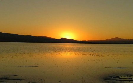 دریاچه فصلی خنج پس از ۴ سال دوباره جان گرفت