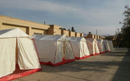 کمپ اسکان اضطراری در بندرعباس برپا شد