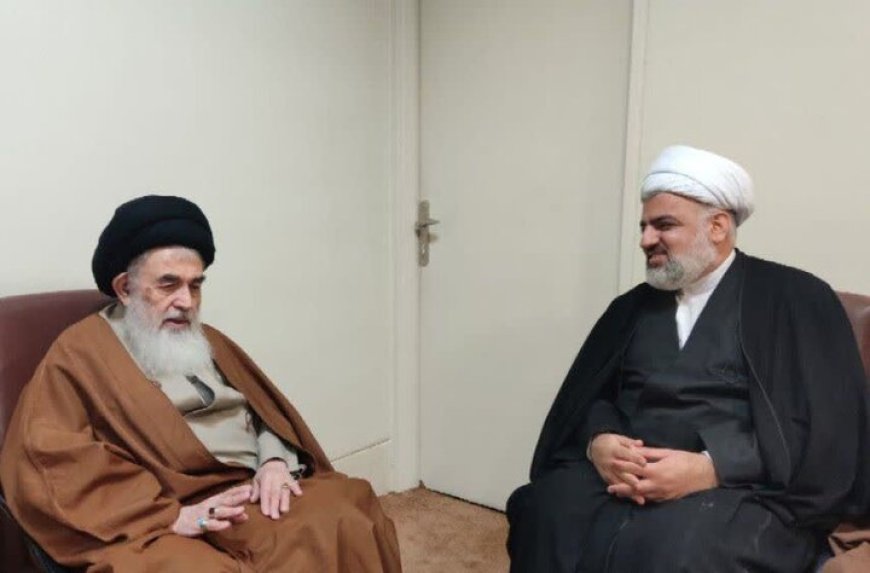 دیدار مدیرکل تبلیغات اسلامی فارس با آیت‌الله دستغیب