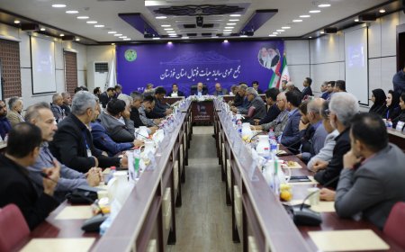 برگزاری مجمع سالانه هیات فوتبال خوزستان با حضور تاج