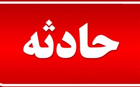 برخورد خودروی سواری با گلدان‌های بلوار در پارسیان