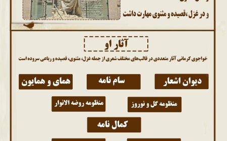 اینفوگرافیک|هفدهم دی‌ماه، روز بزرگداشت خواجوی کرمانی