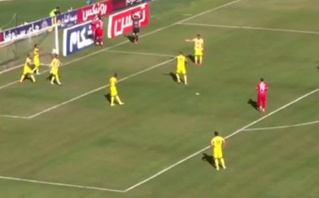 گل اول پرسپولیس به فجرسپاسی توسط شکاری