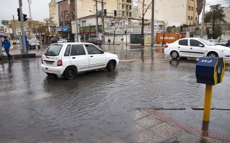 ترنم باران در شیراز و بارش برف در سپیدان و صدرا