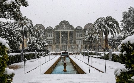 بارش برف در شیراز