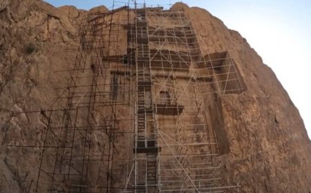مرمت آرامگاه خشایارشاه در نقش رستم به پایان رسید