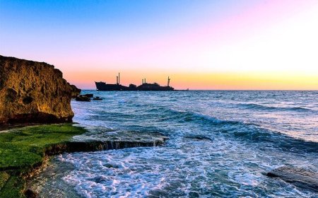 باد شدید و مواج شدن آب‌های شرق خلیج فارس