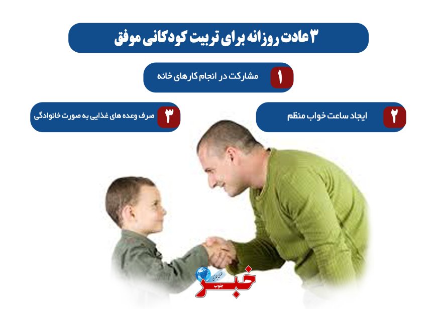 3 عادت روزانه برای تربیت کودکانی موفق و سالم