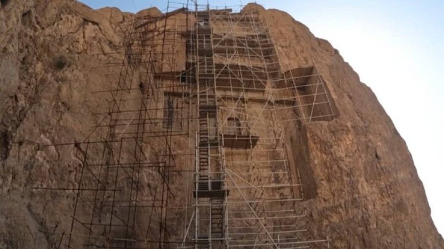 مرمت آرامگاه خشایارشاه در نقش رستم به پایان رسید