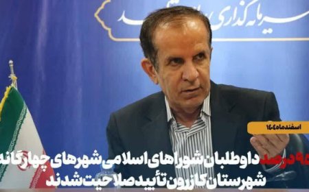 تایید صلاحیت داوطلبان شورا‌های اسلامی شهرستان کازرون