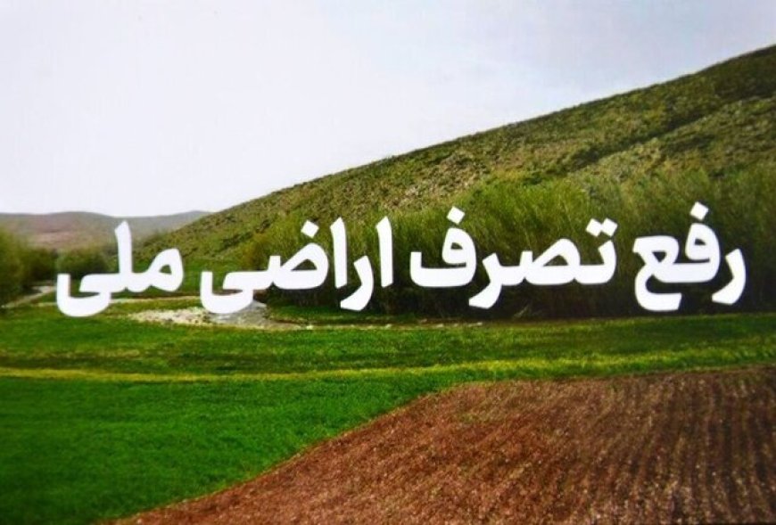 رفع تصرف ۱۳ هزار مترمربع از اراضی ملی در چاه‌بنارد بستک