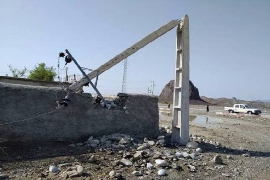 سقوط ۶ پایه برق در مرکز گچساران؛ برق بخش مرکزی دوگنبدان قطع شد