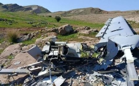 تصاویر پهپاد هرمس سرنگون شده در خوزستان