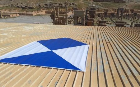«سپر آبی» بر فراز میراث جهانی فارس برای صیانت از حافظه تاریخی ایران در شرایط بحران
