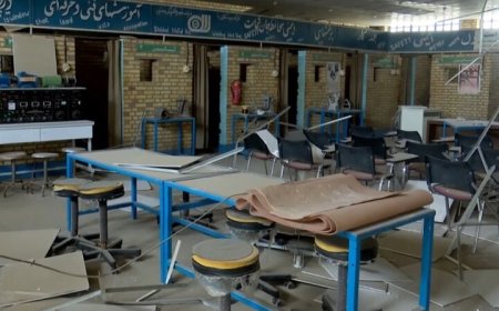 مرکز فنی و حرفه‌ای بوشهر در پی حملات دشمن دچار آسیب شد