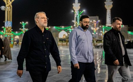 تصویری از شهید لاریجانی و فرزندش مرتضی لاریجانی