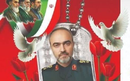 پیکر سردار شهید اسماعیل احمدی در دالکی خاکسپاری می‌شود