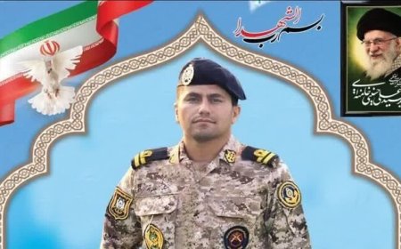 استقبال از پیکر شهید ناو سروان ایمان خلیلی‌نژاد از دریادلان ناو دنا امشب در باغملک