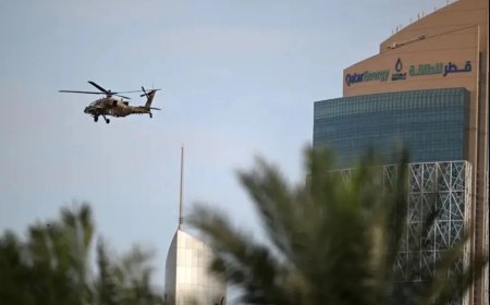 ۶ کشته در سقوط بالگرد قطر در خلیج فارس