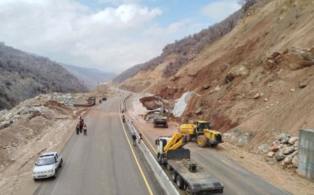 تردد روان در محور یاسوج-شیراز بعد از ریزش برداری