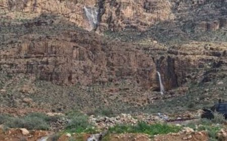 آبشار فصلی شهرستان ایج استهبان
