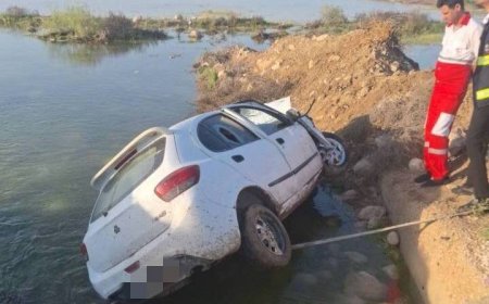 واژگونی خودرو در جاده ساحلی