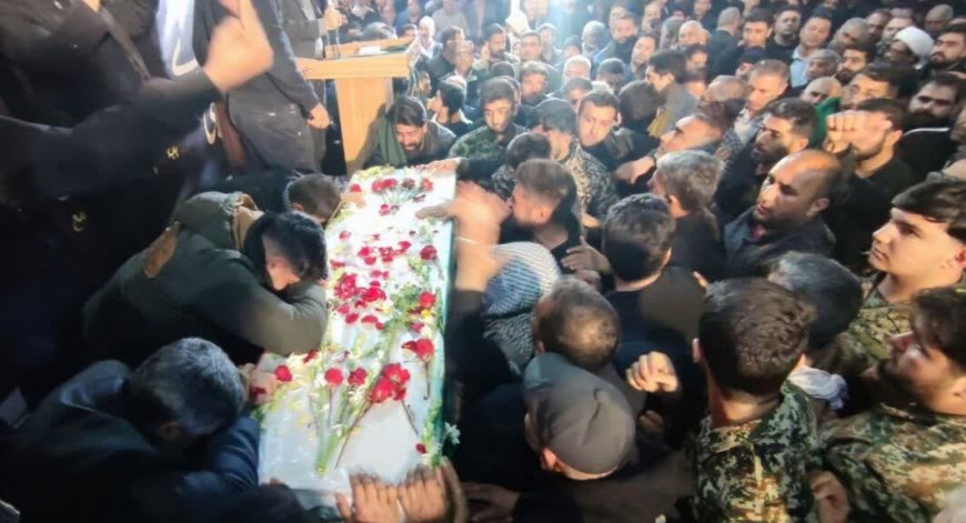 آیین وداع با ۲ شهید حملات آمریکایی صهیونیستی در دزفول برگزار شد