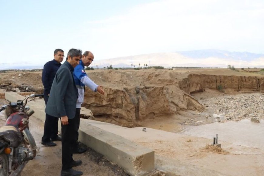 فرماندار دشتی: بخشی از جاده درازی–چاوشی در پی بارندگی شدید تخریب شد