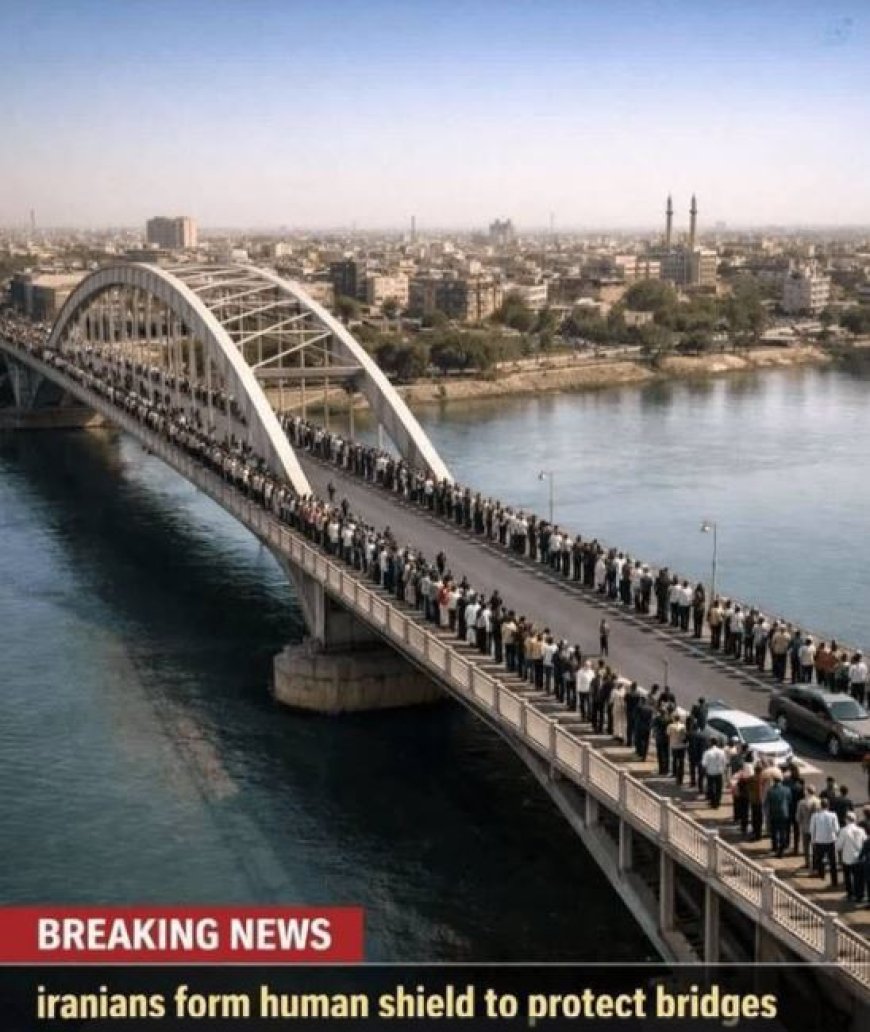 جانفدایان ایران روی پل سفید اهواز