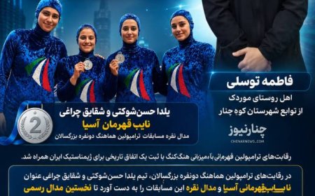 افتخارآفرینی بانوی ژیمناستیک کار کوه‌چناری در مسابقات قهرمانی آسیا
