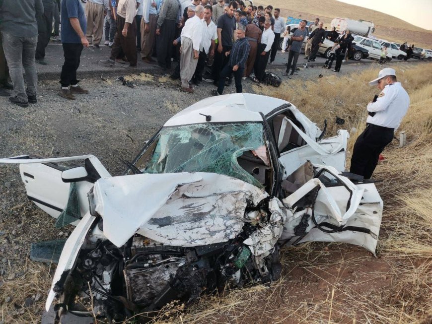 هشت مصدوم در اثر تصادف پژو با مینی بوس در محور فیروزآباد