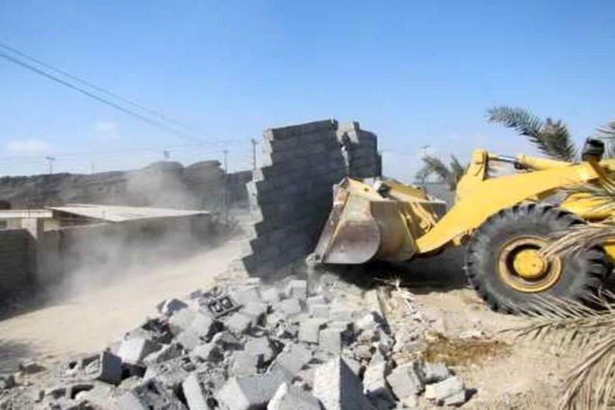 ۴۰۰ متر از موقوفه ناصری در شهرک آسمان بندرعباس رفع تصرف شد