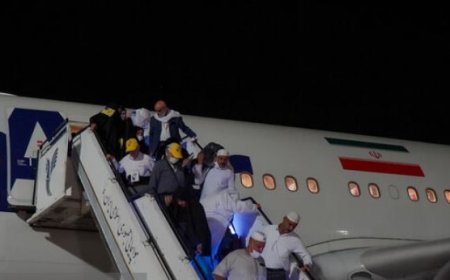 حجاج هرمزگانی از فرودگاه شیراز باز می‌گردند