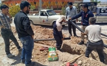 اتمام عملیات اجرایی ۸۲۰۰ متر شبکه آبرسانی مسکن ملی لار