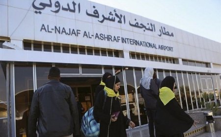 تعطیلی چهار روزه فرودگاه بین‌المللی نجف به احترام یک وداع میلیونی