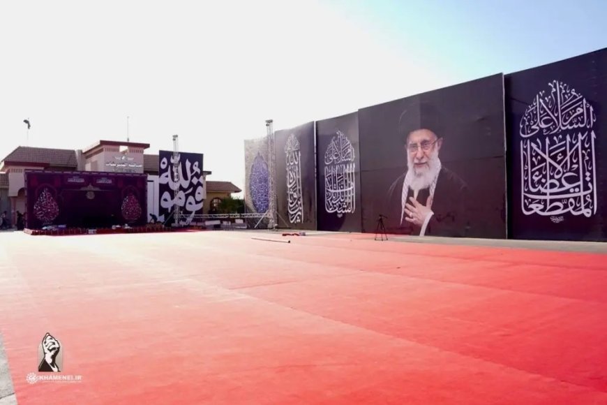 آیین رسمی استقبال از پیکر مطهر رهبر شهید در عراق برگزار شد